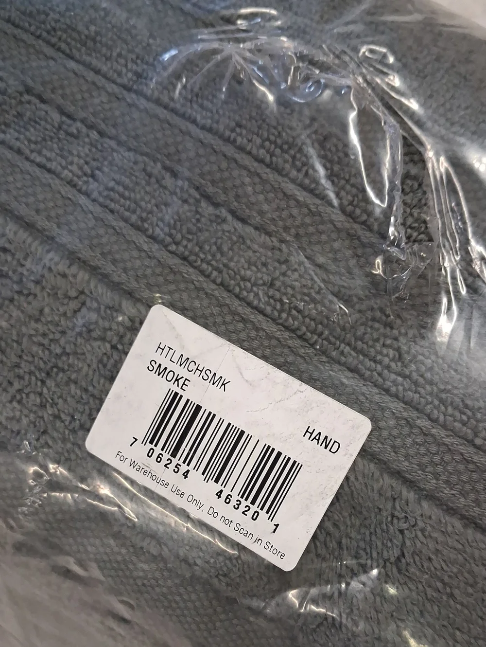 NWT 6 Pack Smoke Gray Hand Towels